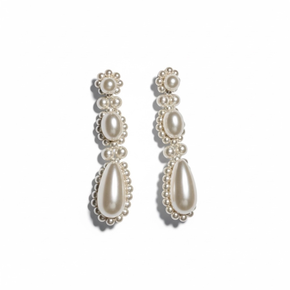 SIMONE ROCHA Imitation Pearl Drop Earrings
